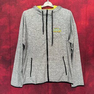 RM RUNNING MAN SCOOBY DOO RUN JACKET MEN'S SIZE "L" ZIP GREY ATHLETIC WEAR